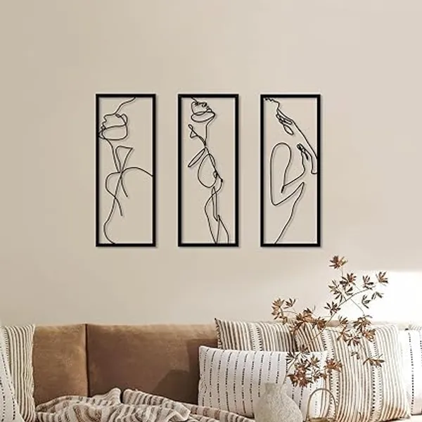 Black_3_Pieces_Wall_Art_Metal_Wall_Decor_|_50L_X_30W_Cm