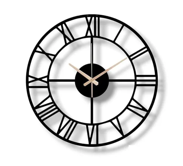 Black_Wall_Clock_For_Living_Room_|_40W_X_40H_Cm