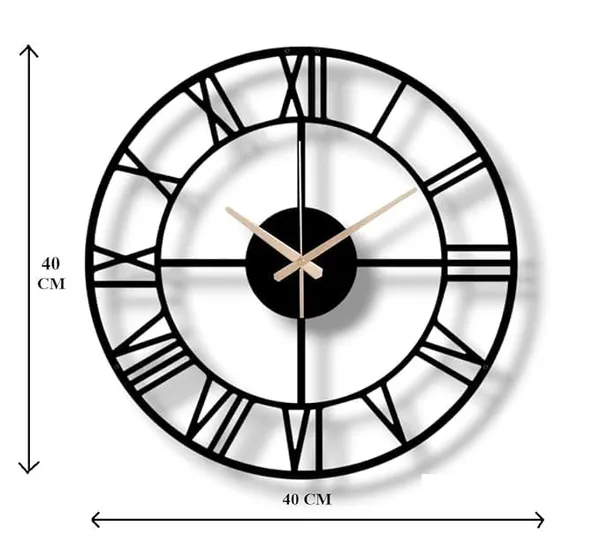 Black_Wall_Clock_For_Living_Room_|_40W_X_40H_Cm