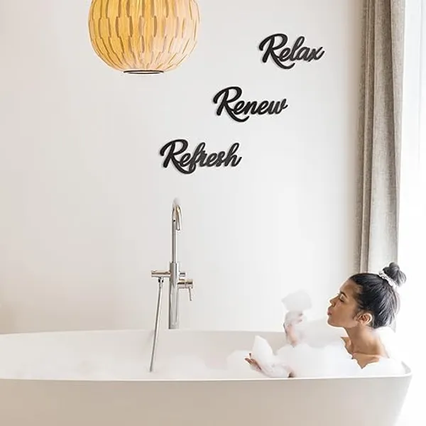 Black_3_Pieces_Bathroom_Decor_Metal_(45X45Cm)_Bathroom_Sign,Relax_Renew_Refresh_Sign_()