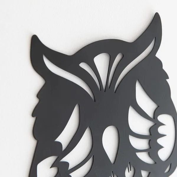 Black_Metal_Owl_Wall_Decor_With_Coffee_Cup_Design_Set_Of_3_|_28L_X_32W_Cm
