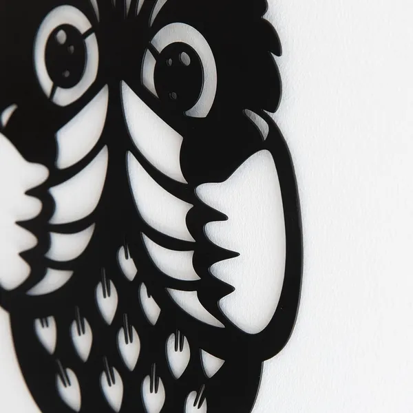 Black_Metal_Owl_Wall_Decor_With_Coffee_Cup_Design_Set_Of_3_|_28L_X_32W_Cm