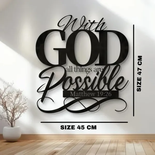 Black_Bible_Verse_Metal_Matthew_19:26_Wall_Decor_Christian_Home_Decor_Wall_Decor_(47x45x1.5_CM)