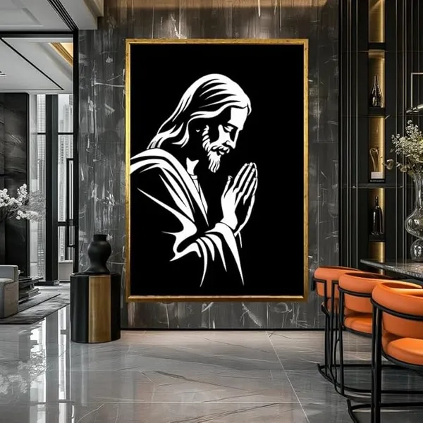 Jesus_Wall_Art_Canvas_|_Christian_Home_Decor_|_Church_Wall_Decor_Gift_|_Framed_Religious_Artwork_|_Spiritual_Wall_Hanging_|_Christmas_Gift_for_Believers