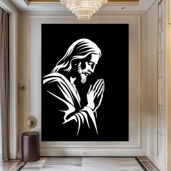 Jesus_Wall_Art_Canvas_|_Christian_Home_Decor_|_Church_Wall_Decor_Gift_|_Framed_Religious_Artwork_|_Spiritual_Wall_Hanging_|_Christmas_Gift_for_Believers