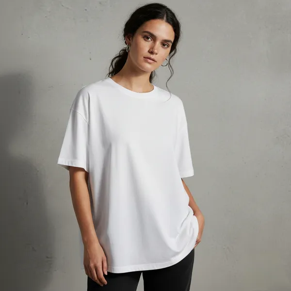 White_Cotton_Plain_Oversize_-_Women_Tshirt