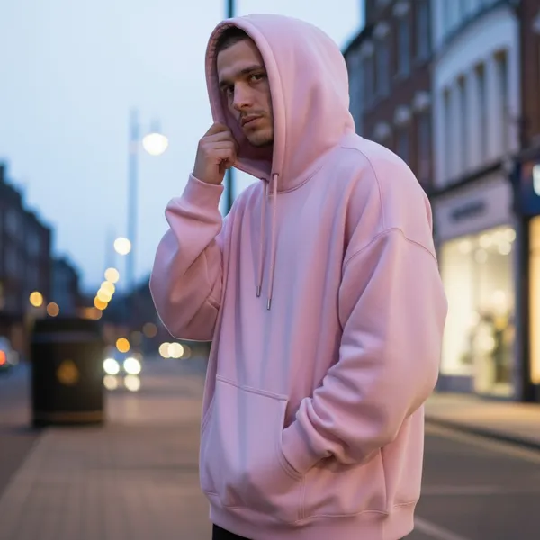 Pink_Cotton_Fleece_Men_Oversize_Hoodie
