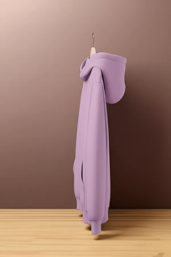 Lavender_Cotton_Fleece_Plain_Hoodie