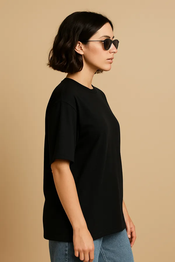 Black_Cotton_Plain_Oversize_-_Women_Tshirt