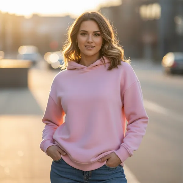 Pink_Cotton_Fleece_Women_Oversize_Hoodie