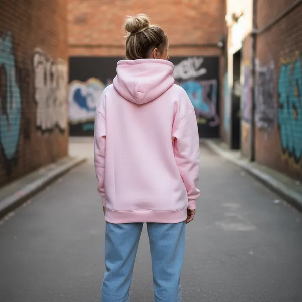 Pink_Cotton_Fleece_Women_Oversize_Hoodie
