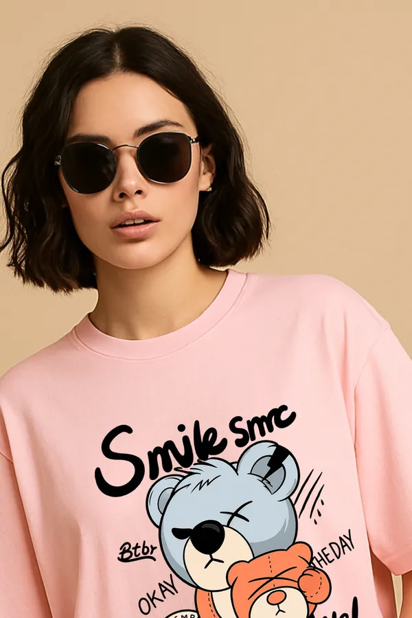Pink_Cotton_Smile_Smc_-_Womens_Tshirt