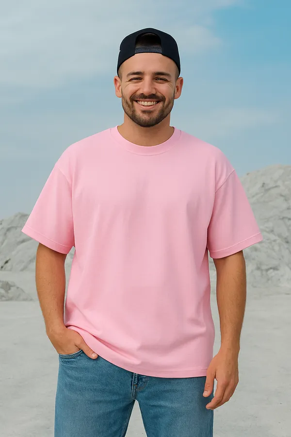 Pink_Cotton_Plain_Oversize_-_Men_Tshirt