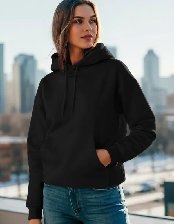 Black_Cotton_Fleece_Women_Oversize_Hoodie