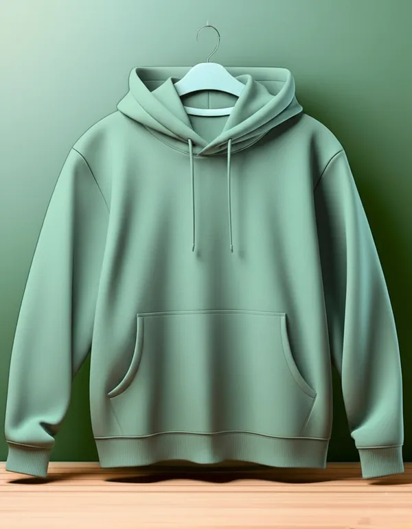 Pista_Green_Cotton_Fleece_Plain_Hoodie