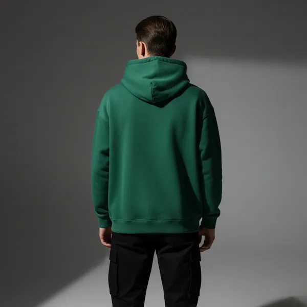 Bottle_Green_Cotton_Fleece_Men_Oversize_Hoodie