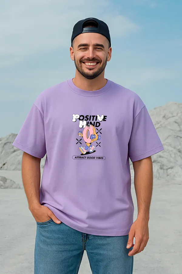 Purple_Cotton_Positive_Mind_-_Men_Tshirt