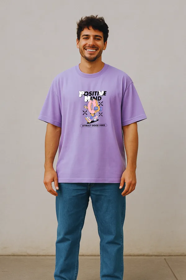 Purple_Cotton_Positive_Mind_-_Men_Tshirt