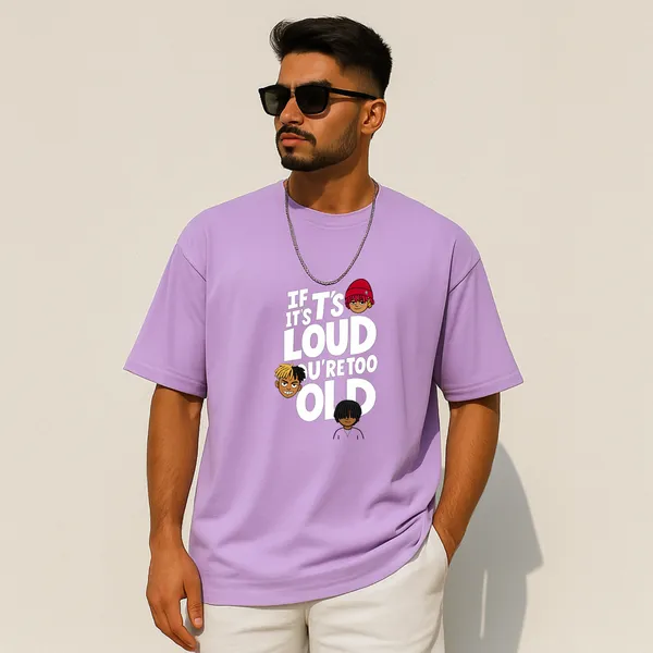 Purple_Cotton_Its_To_Loud_-_Men_Tshirt
