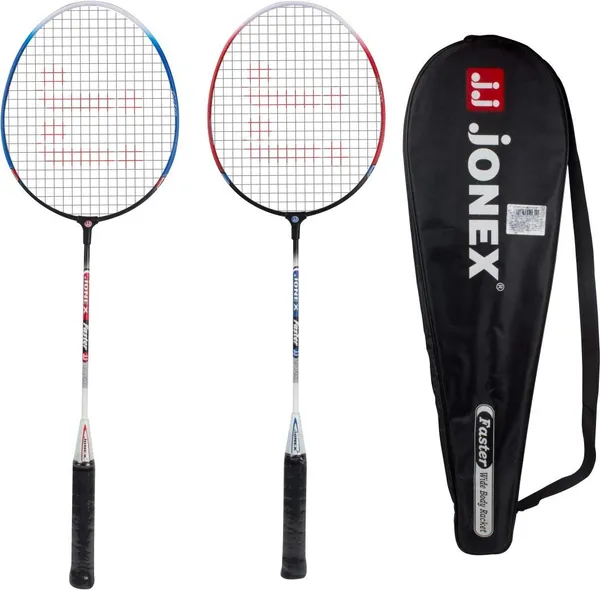 JJ_JONEX_Faster_Badminton_Racquets_(Multicolour)_-_Set_Of_2,_Other