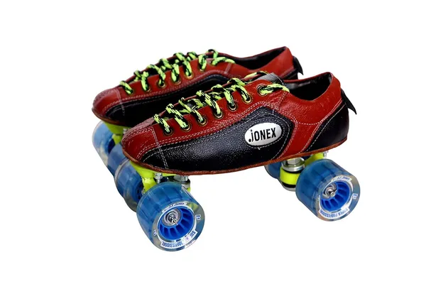 JJ_JONEX_Red_Fix_Body_Skates_Super_Professional_P.U.Shoe_Skate_Size_1_With_Skate_Bag(Ws)