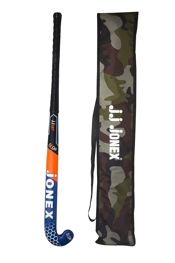 JJ_JONEX_Blue_&_Black_Hockey_Stick,_Field_Hockey_Stick,_Composite_Hockey_Stick,_Siga_187_Composite_37_With_Free_Cover_Bag