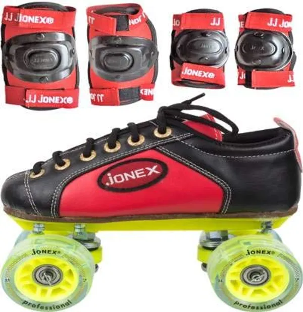 Red_&_Black_Professional_Shoe_Skate_Combo_With_Knee_And_Elbow_Guards_And_Free_Skate_Bag