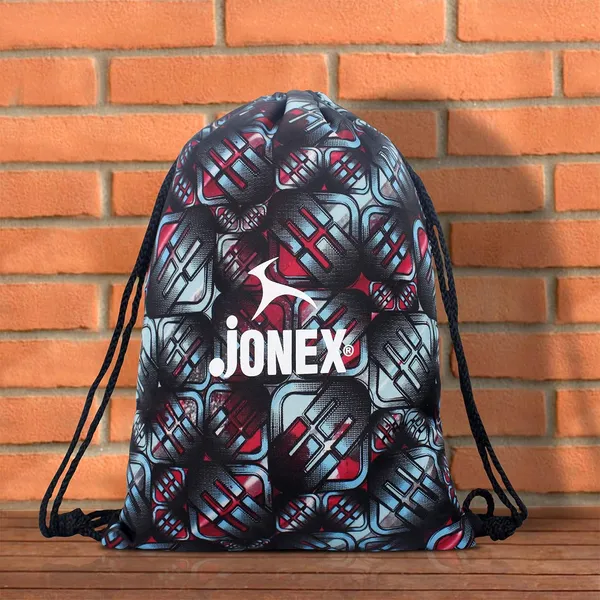 JJ_JONEX_Red_&_Grey_String_Bag_Backpack