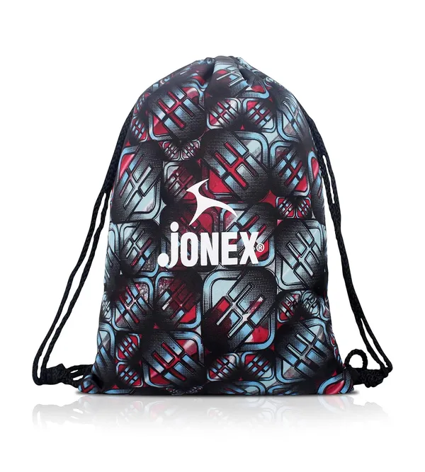 JJ_JONEX_Red_&_Grey_String_Bag_Backpack