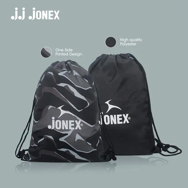 JJ_JONEX_Grey_Black_String_Bag_Backpack