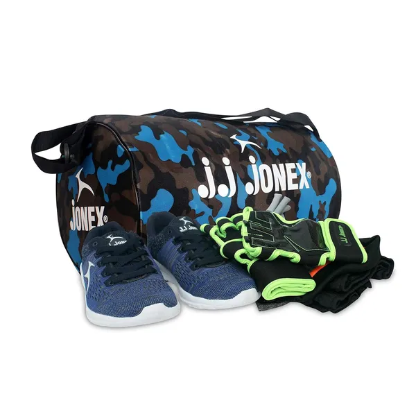 JJ_JONEX_Camouflage_Blue_Premium_Gym_Bag