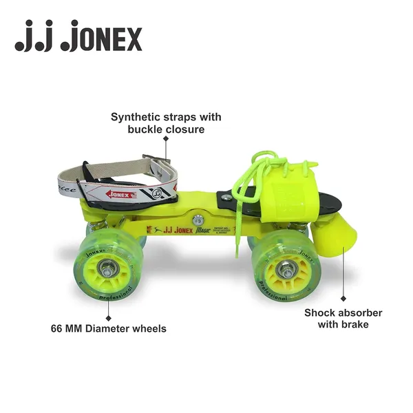 JJ_JONEX_PROFFESIONAL_WITH_BREAKRoller_Skates,_Roller_Skates_For_Men,_Skates_For_Women,_Adjustable_Roller_Skates,_Outdoor_&_Indoor_Illuminating_Roller_Skates_(Professional_Bearing)