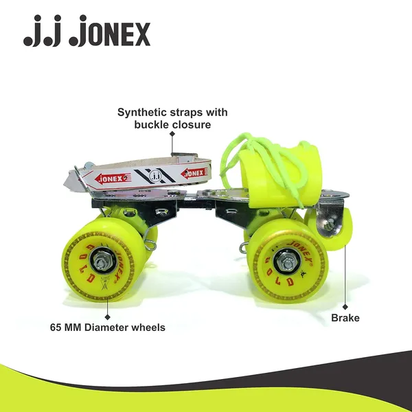 JJ_JONEX_Gold_Roller_Skates,_Roller_Skates_For_Men,_Skates_For_Women,_Adjustable_Roller_Skates,_Outdoor_&_Indoor_Illuminating_Roller_Skates