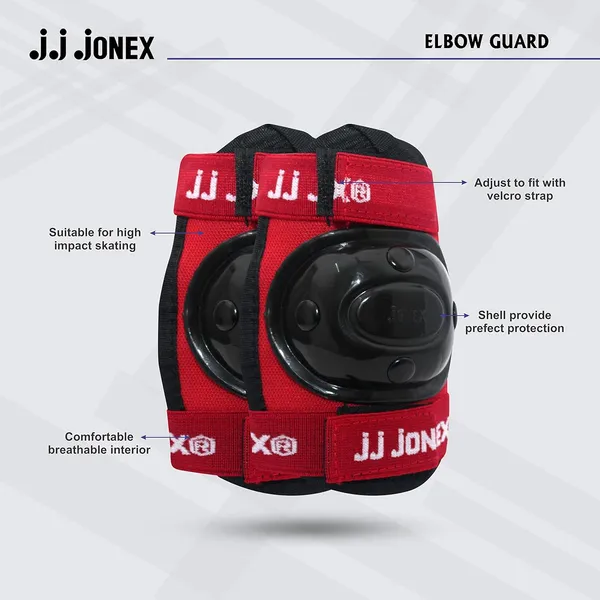 JJ_JONEX_Red_&_Black_Multi_Sport_Gear_Helmet_Elbow_Guards_Knee_Caps_&_Hand_Gloves_Set_For_Children_(5-16_Years)