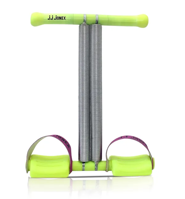 JJ_JONEX_Dual_Spring_Sit_Up_Pull_Rope_-_Elastic_Tension_Fitness_Foot_Pedal_Sit_Up_Equipment_For_Abdominal_And_Leg_Exerciser,_Tummy_Trimmer,_Sport_Fitness_(Made_In_India),_Green