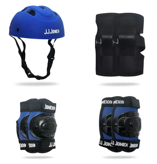 JJ_JONEX_Blue_Multi-Sport_Gear_Helmet_Elbow_Guards_Knee_Caps_&_Hand_Gloves_Set_For_Children_(5-16_Years)