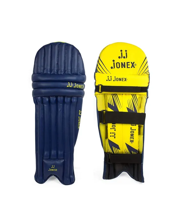 JJ_JONEX_Cricket_Leg_Guard_(Yellow_Navy),_Multicolor