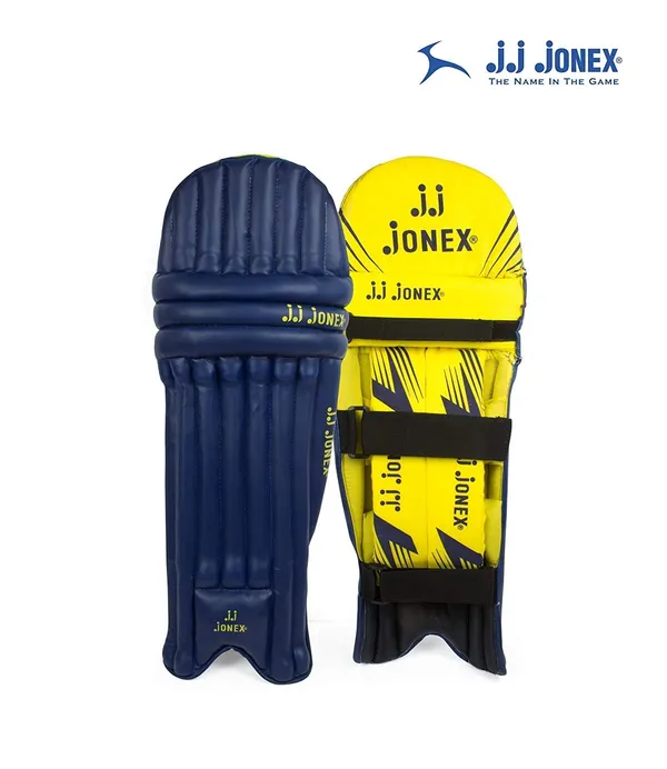 JJ_JONEX_Cricket_Leg_Guard_(Yellow_Navy),_Multicolor