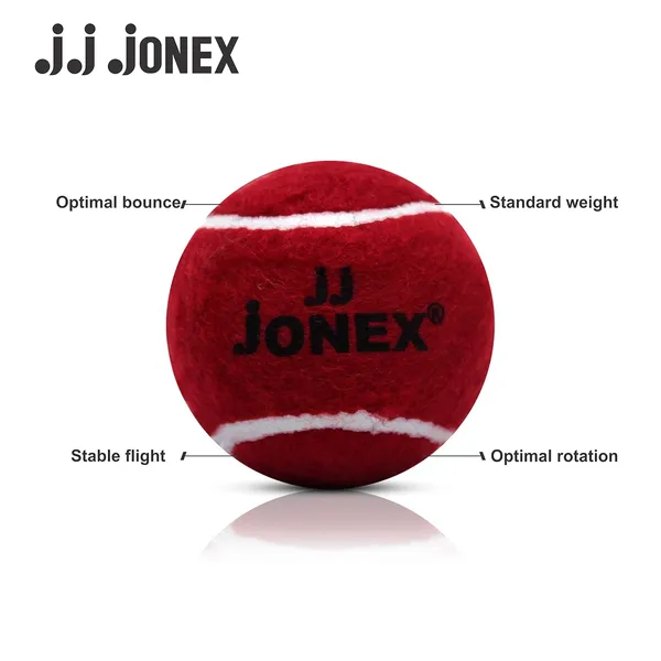 JJ_JONEX_Red_Tennis_Cricket_Ball_|_Cricket_Tennis_Balls_Green_|_Tennis_Ball_Set_(Pack_Of_6)