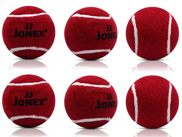 JJ_JONEX_Red_Tennis_Cricket_Ball_|_Cricket_Tennis_Balls_Green_|_Tennis_Ball_Set_(Pack_Of_6)