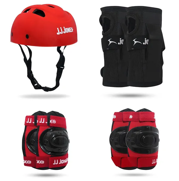 JJ_JONEX_Black-Red_Multi_Sport_Gear_Helmet_Elbow_Guards_Knee_Caps_&_Hand_Gloves_Set_For_Children_(5-16_Years)