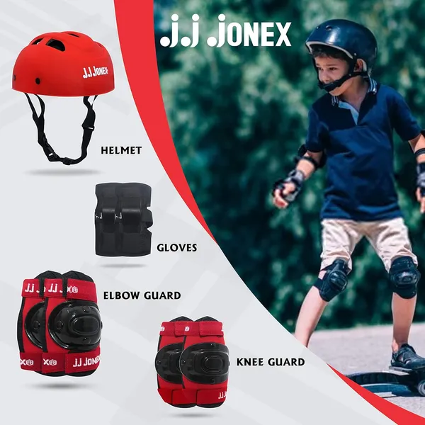 JJ_JONEX_Black-Red_Multi_Sport_Gear_Helmet_Elbow_Guards_Knee_Caps_&_Hand_Gloves_Set_For_Children_(5-16_Years)