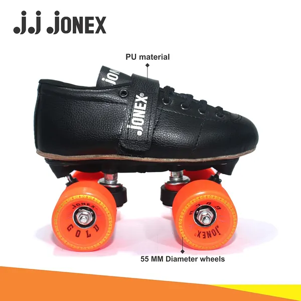JJ_JONEX_Black_&_Gold_Fix_Body_Shoe_Skates_For_Kids