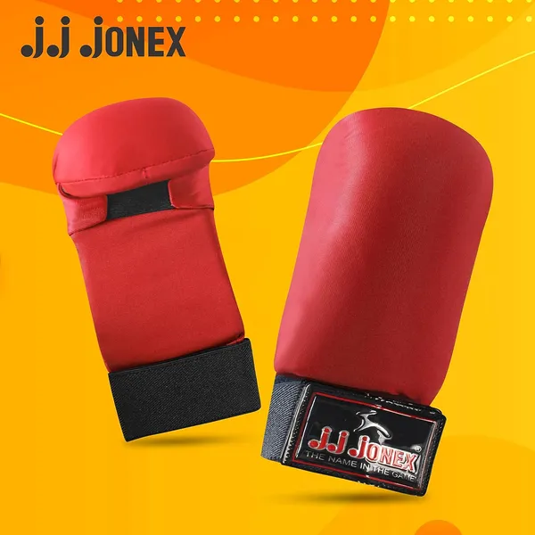 JJ_JONEX_Karate_Gloves,_Kickboxing_Gloves,_Punching_Gloves_For_Beginners_(Standard_Size)_(Red)
