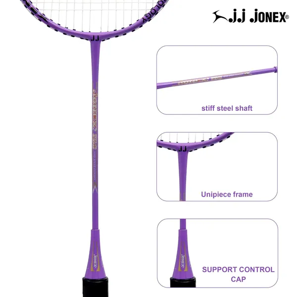 JJ_JONEX_LX8___Badminton_Racket_-_Lethal_Power,_Green_Grip_(Red_&_Black)