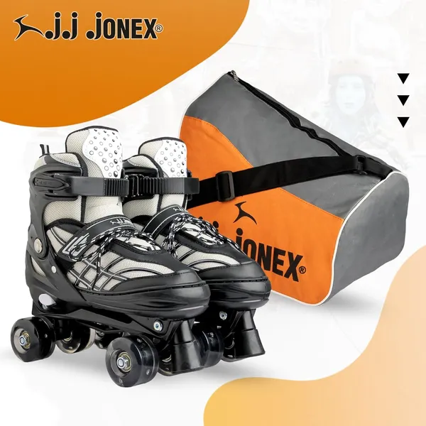 JJ_JONEX_Black_Skates_Roller_Skates_For_Girls_And_Boys_|_Medium_Sizes_Adjustable_Roller_Skates_With_Light_Up_Wheels_For_Men_And_Women_Indoor_Outdoor_|_500_Adjustable_Roller_Skates_|_Black_|