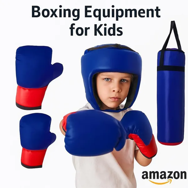 JJJonex_Blue_Boxing_Kit_for_Baby,_Kids_Punching_Bag,_Pair_of_Gloves_&_Headgear
