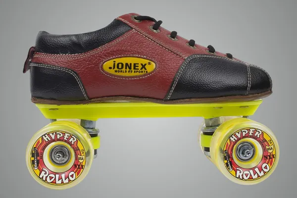 JJ_JONEX_Red_&_Black_Fix_Body_Hyper_Rollo_Polypropylene_Skates_Fiber_Chassis