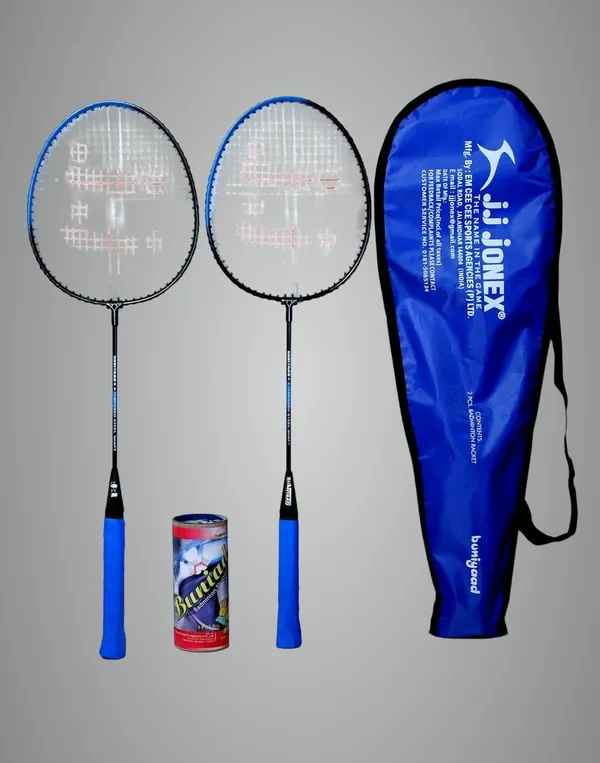 JJ_JONEX_BUNIYAD_SET_Badminton_Racquets,_Badminton_Racket,_Junior_Buniyad_Badminton_Set_(2_Rackets_And_Pack_Of_3_Shuttlecocks)_Badminton_Kit