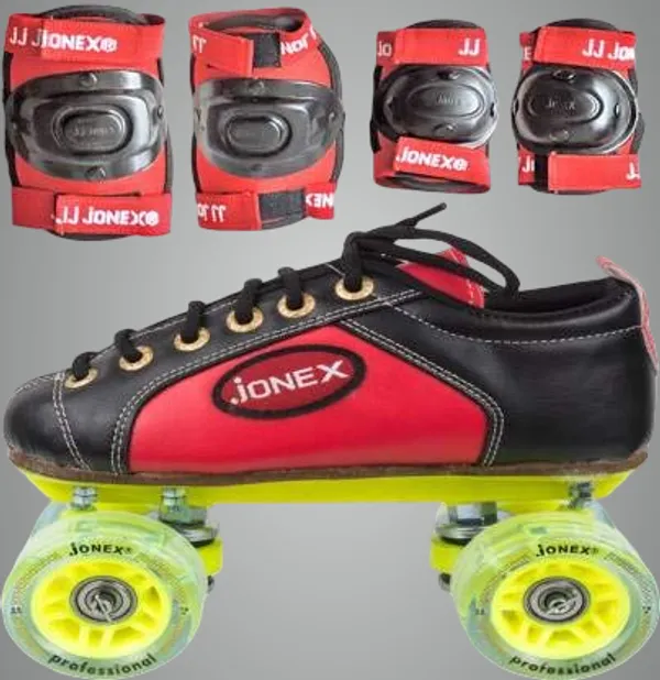 Red_&_Black_Professional_Shoe_Skate_Combo_With_Knee_And_Elbow_Guards_And_Free_Skate_Bag